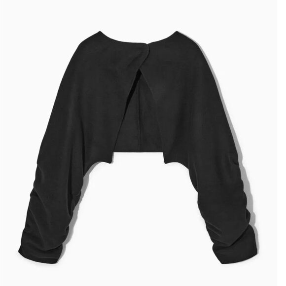 COS Open-Back Wool Bolero Jacket. EUC. Navy. Size M/L - Picture 1 of 9